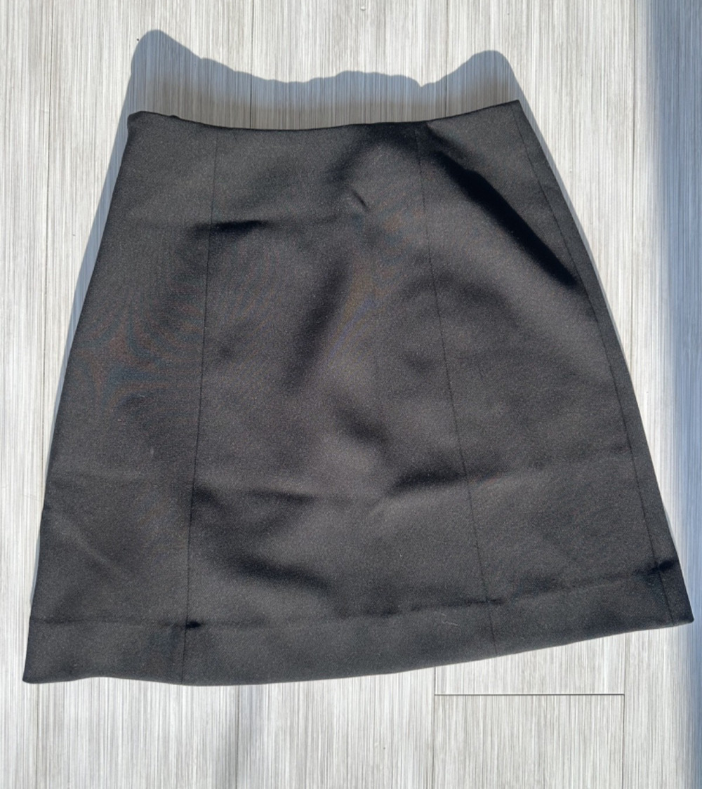& Other Stories Stockholm Atelier Black Mini Skirt, Women's Size S